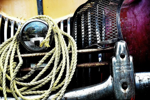 Old Car with Rope
