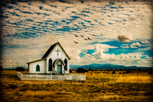 A Lone Prairie Church
