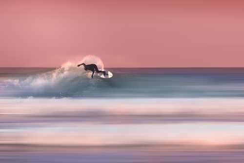 Pink sunset Surf