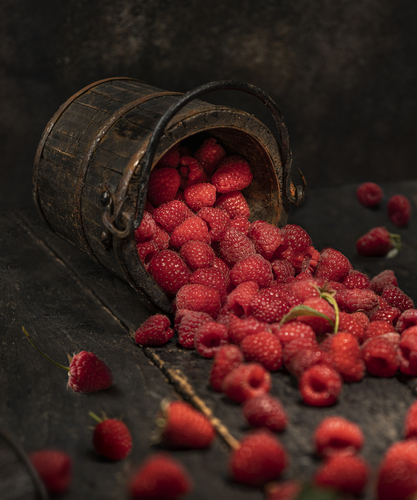 Bucket of Raspberries