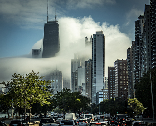 Painterly Fog in Chicago