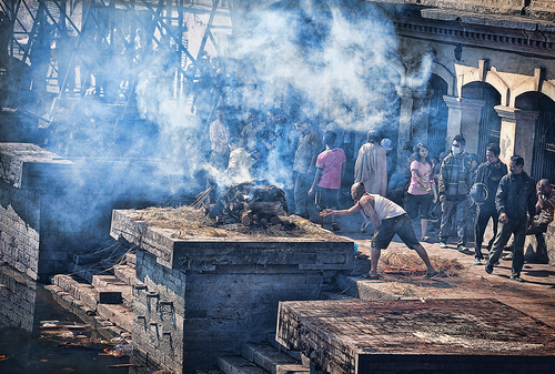 Cremation on the River Bagati