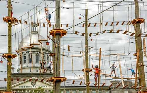 Aerial Course at the Montreal  Waterfront