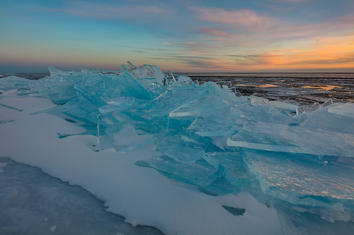 Lake Superior ice shards, Grand Marais, Minnesota.