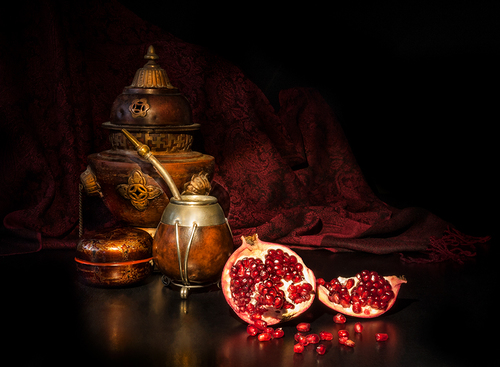 Pomegranate Still Life