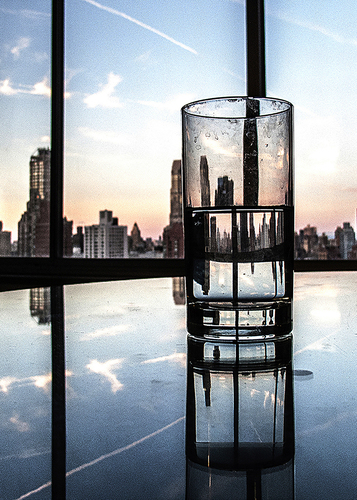 City inn a Glass