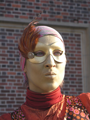 Street Theater Solo Actress in Krakow Poland Street Theater Solo Actress in Krakow Poland