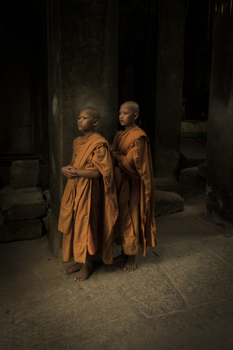 Novice Monks, Angkor Wat, Cambodia