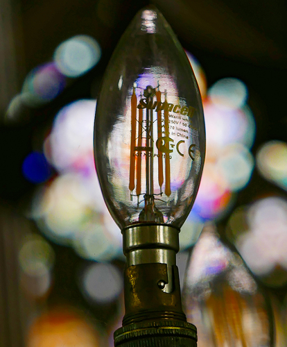 Church light bulb - light of the world?