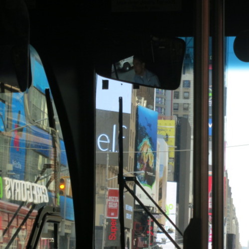 Times  Square from Bus