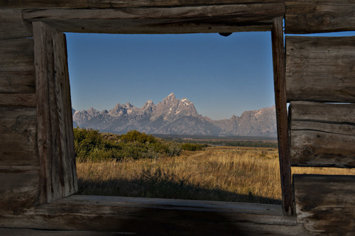 Teton View from Cunningham Cabin