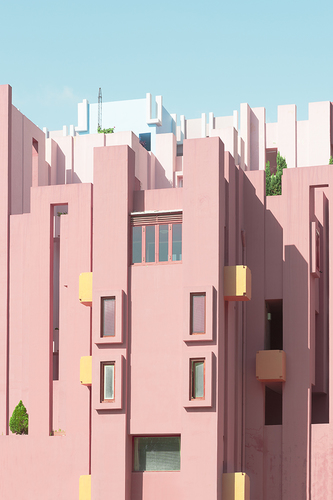 Pink Building 1