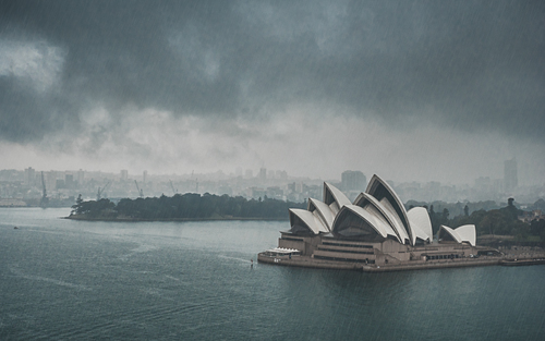 Sydney Opera House in Rain 