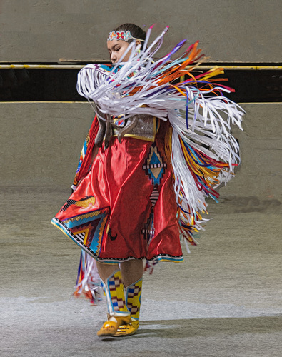 Young Indigenous Shawl Dancer