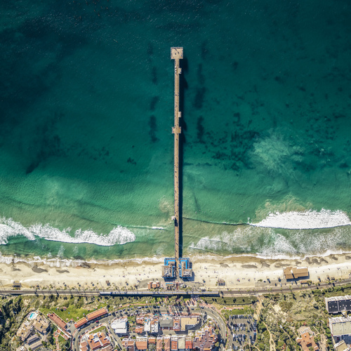 San Clemente Pier From Above