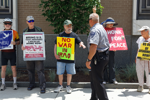 Peace Demonstration at the Federal Building Peace Demonstration at the Federal Building