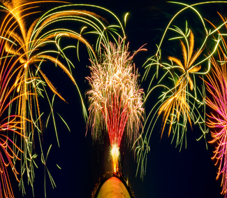Fireworks Erupting from the Chicago Skyline Color Awards Winners and Nominees
