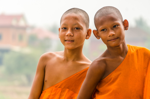 Young student monks