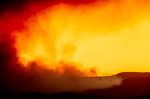 Fire in the mountains, Taos_New_Mexico