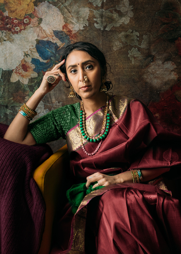 Portrait inspired by Ravi Verma painting Portrait inspired by Ravi Verma painting