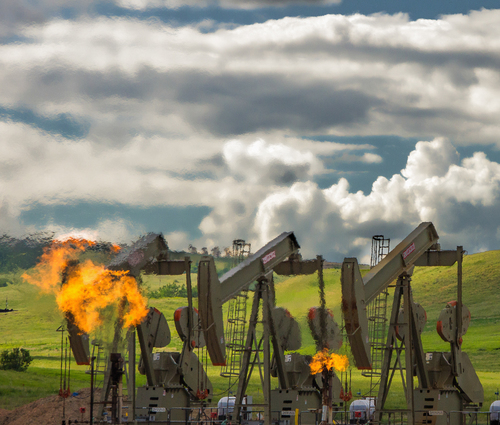 Oil Drilling and Gas Flaring in the Bakken Oil Formation