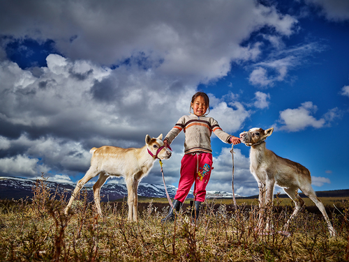 Mongolian Reindeer Girl