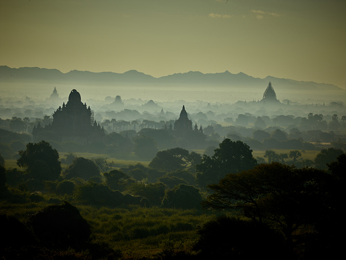 Morning  in Bagan