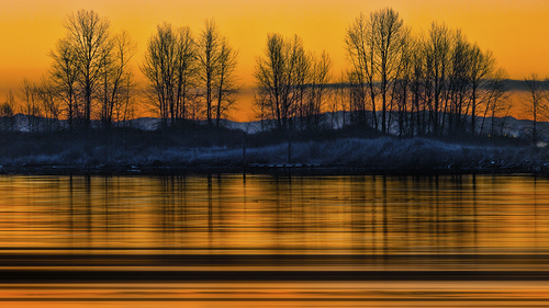 Fraser River Sunrise I