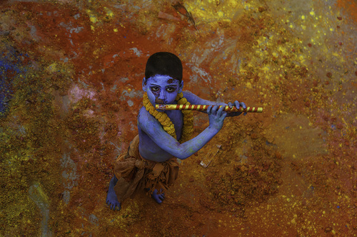 Krishna and colours