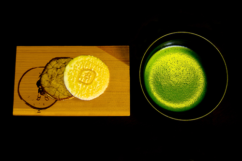 Green Tea and Rice Cakes