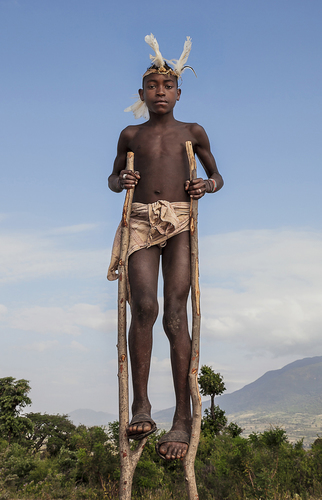 Boy On Stilts, Ethiopia