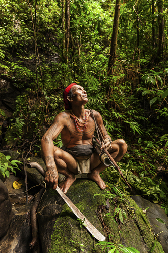 Mentawai Man Sitting