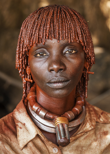 Hamer Woman With Red Hair, Ethiopia