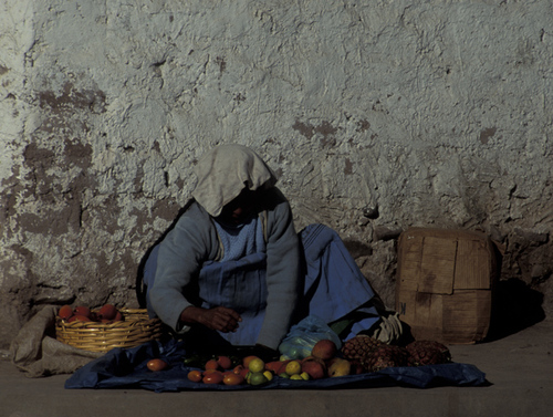 Peruvian Fruit Vendor