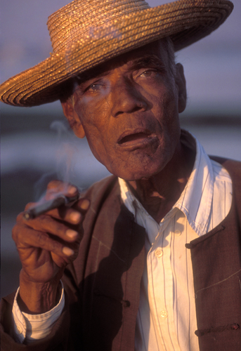 Man With Cigar, Near Mandalay Burma